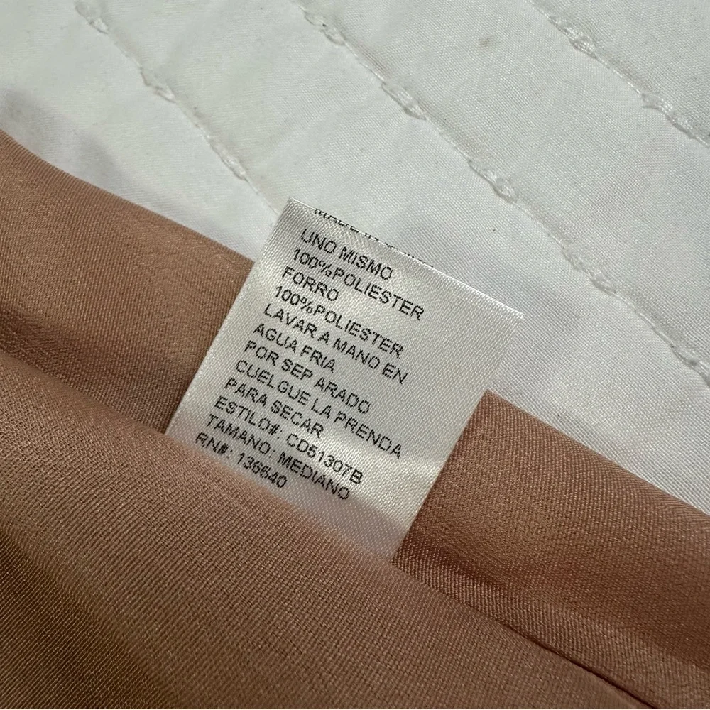 L'ATISTE Mermaid Tails Coral Brown Leaf Pattern Midi Dress - Picture 13 of 15